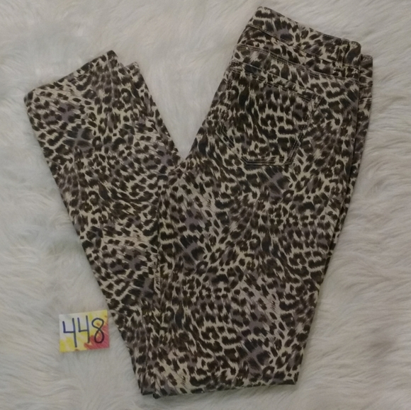 Cheetah Print Vanilla Star Skiny Jeans - Picture 8 of 11